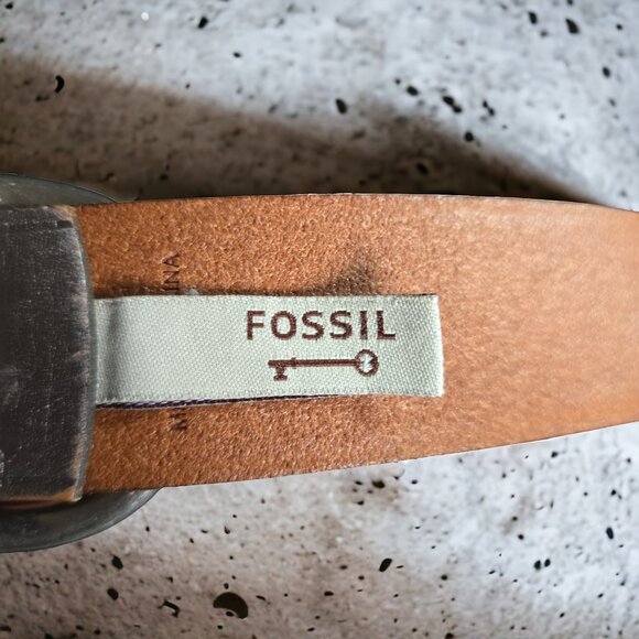NWT FOSSIL Qty 2 MED Genuine Leather Belts Designer Belts - Picture 12 of 14